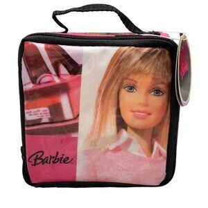 Barbie Petite Vinyl Accessory Case Pink & Black 5 x 5 x 2